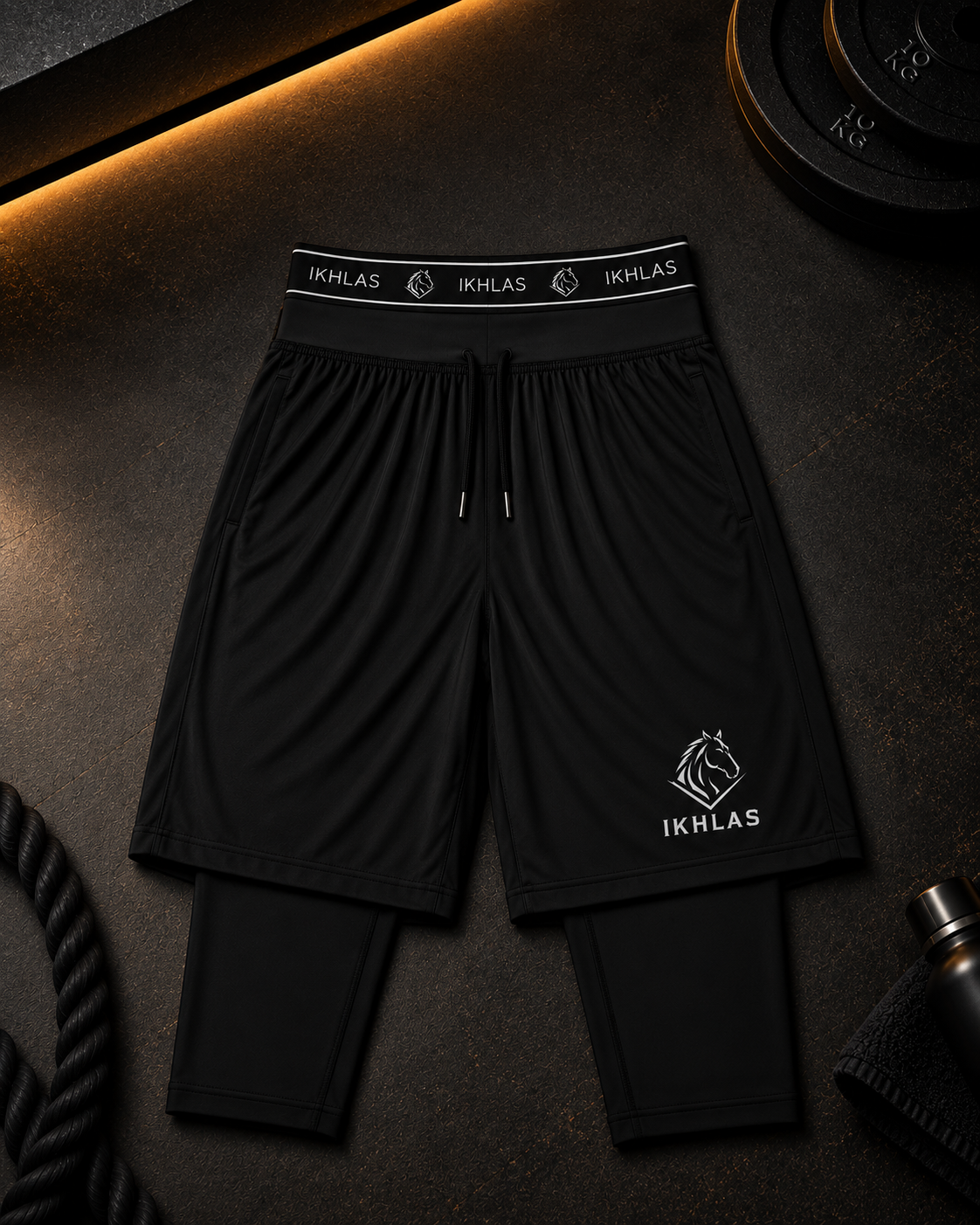 Black Awrah-Covering Shorts